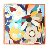 2024 Mode Kopftuch Satin Quadratischer Schal für Frauen Halstuch Weiblicher Seidenschal Foulard Hijab Stirnband Haarbänder Bandana