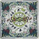 Bandana carré en coton imprimé tête de mort et chimpanzés, de haute qualité, style hip-hop, unisexe, idéal pour l'équitation, idéal comme cadeau