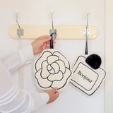 Hanging Hand Towel Double Layer Absorb Water Quick Drying Toilet Handkerchief Simple Household Children Fine Hand Towel