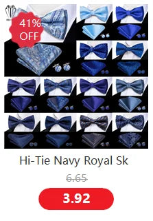 Hi-Tie Nœuds papillon verts de Noël pour hommes Cravate papillon en soie Ensemble de boutons de manchette et mouchoirs pour fête de mariage Nœud papillon uni à carreaux cachemire
