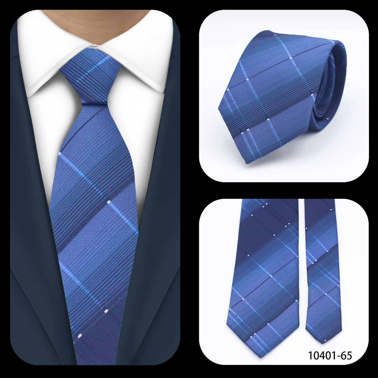 Cravates élégantes à pois pour hommes LYL 7 cm, cravate de luxe avec imprimé géométrique, cadeau pour invités, accessoires de festival pour gentleman