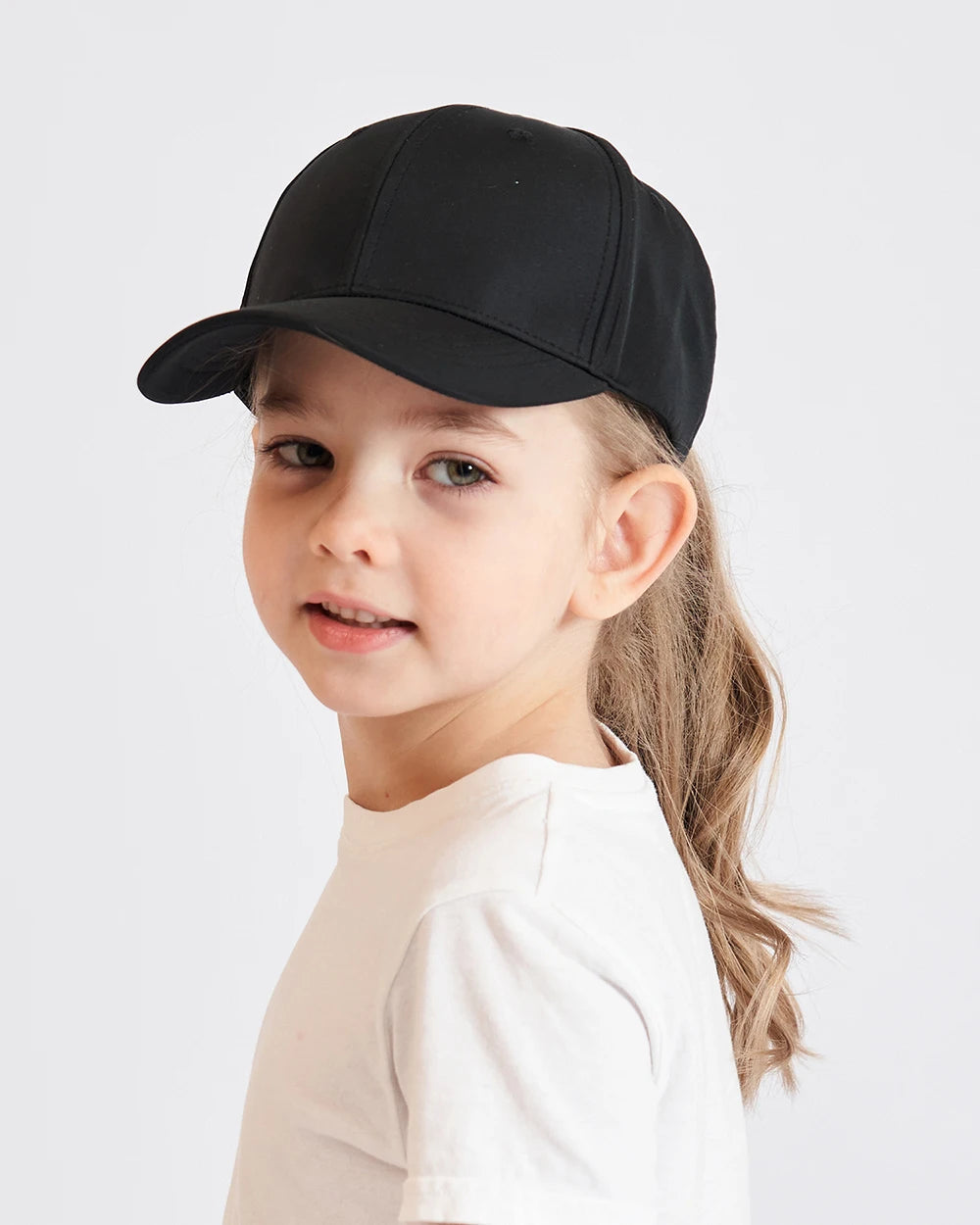 Fashion High Ponytail Kids Boy Hat Sun Hats Baseball Caps Adjustable Solid Color Print Travel Caps Baby Children Peaked Caps Hat