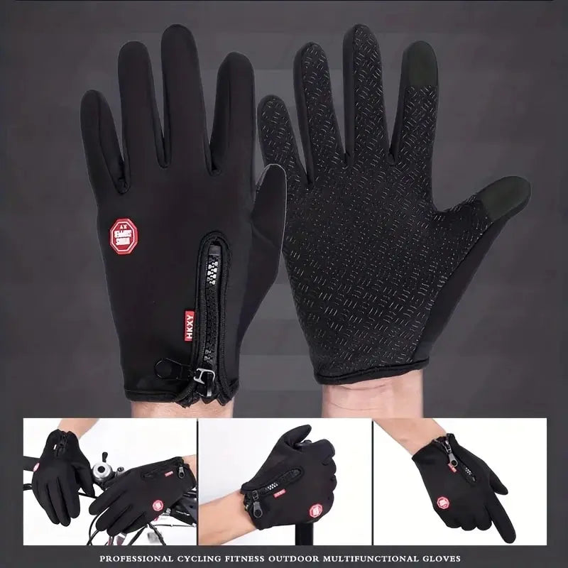 Gants de cyclisme d'extérieur, pour plus de chaleur et antidérapants en automne et en hiver