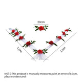 YOMDID DIY Artificial Flower Wedding Car Bridal Car Decoration Door Handle Ribbons Silk Corner Flower Galand With Tulle Set