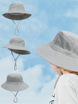 Polyester Material Sunscreen Hat Fashion and Trendy Outdoor Outing Street Shade Hat for Children