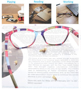 Blue Light Blocking Glasses Lady Computers Flat Lenses Eyeglass reading fatigue relieving reading glasses for wome