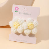 1pcs Ins Daisy Flower Hair Clips Baby Girl Hairpins for Kids Lace White Barette Princess Hooks Infant Accessories Korean