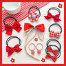 10Pcs/Set Big Bow Flower Elastic Hairbands Children Girls Sweet Hair Ties Fashion Headbands Hair Accessories Rubber Band For Kid