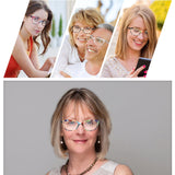Blue Light Blocking Glasses Lady Computers Flat Lenses Eyeglass reading fatigue relieving reading glasses for wome