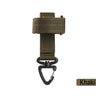 Mountaineering Buckle Outdoor Keychain  Gear Clip Keeper Pouch Belt Keychain Gloves Rope Holder Military Hook Camping