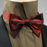 4 Styles Solid Color Black White Wine Bow Ties New Ribbon Gilded Butterfly Double Layered Wedding Party Bowknot Tuxedo Cravat