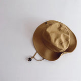 New Children Bucket Hats Summer Solid Color Sunhat Kids Fishing Hat Sunshade Visor Boys Girls Outdoor Fashion Beach Cap For 2-6Y