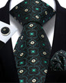 Cravate homme Paisley Jacquard tissé 8 cm formelle affaires mariage cravate poche carré ensemble costume cravate haute qualité fait main Gravata