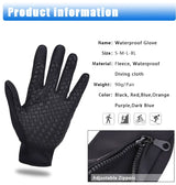 Gants de ski en velours pour écran tactile, chauds et imperméables, résistants au froid, pour l'automne et l'hiver
