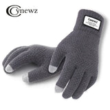 Gants tricotés d'hiver pour hommes, écran tactile, haute qualité, épais, chauds, en laine et cachemire, solides, pour l'automne et l'hiver