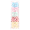10Pcs/Set New Solid Ribbon Bowknot Hair Clips For Baby Girls Handmade Cute Bows Hairpin Barrettes Headwear Kids Hair Accessories