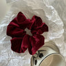 Newest Winter Woman Large Velvet Scrunchies Elastics Hair Band Solid Color Hair Ties Ladies Ponytail Holder Hair Accessories