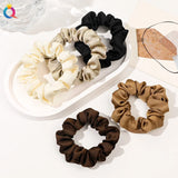 Black Elegant Hair Tie Women Simple Small Intestine Hair Bands High Elastic Comfortable Ponytail Hair Accessories Wholesale