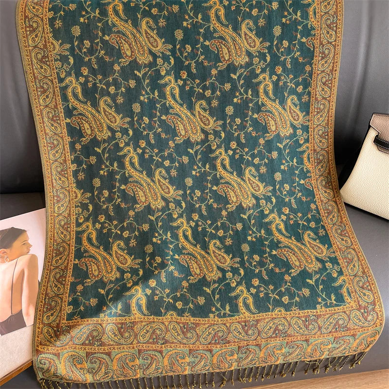2024 nouvelle conception de couverture à pompon en cachemire épais nouveau châle chaud d'hiver enveloppé écharpe en cachemire écharpe pour femme châle