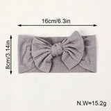 3Pcs/Lot Knit Baby Headband Bow Newborn Elastic Soft Nylon Headbands For Baby Girl Turban Infant Hair Accessories Kids Headwear