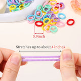 50/100/200Pcs Solid Color Hair Bands for Girls Kids Ponytail Hold Hair Tie Rubber Bands Hairhoop Scrunchie Hair Accessories