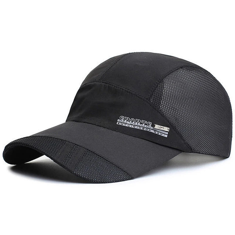 Casquette de baseball en maille pour homme et femme, chapeau de soleil avec visière, respirant, séchage rapide, pour l'extérieur, la pêche, la randonnée, la course à pied, le sport, tendance
