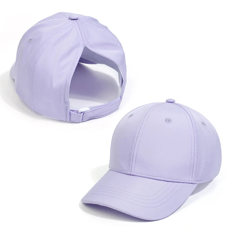 Fashion High Ponytail Kids Boy Hat Sun Hats Baseball Caps Adjustable Solid Color Print Travel Caps Baby Children Peaked Caps Hat