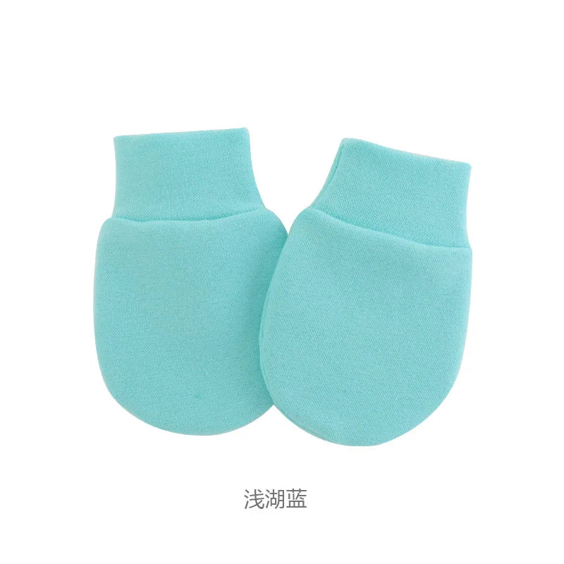Bonnet pour nouveau-né avec gants, bonnet chaud en coton pour enfants, accessoires pour enfants, bonnet de nuit pour bébés de 0 à 6 mois, automne et hiver