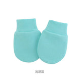 Bonnet pour nouveau-né avec gants, bonnet chaud en coton pour enfants, accessoires pour enfants, bonnet de nuit pour bébés de 0 à 6 mois, automne et hiver