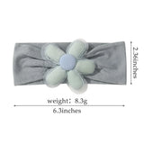 1Pc Baby Nylon Headscarf Astique Suitable Newborn Girl Flower Handmade Headband Elastic Hairband Turban Toddler Hair Accessories