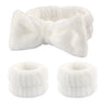 Wash Face Headbands For Women Coral Fleece Hair Bands Cuff Waterproof Bands Absorbent Wristbands Head Band Hair Accessories Set
