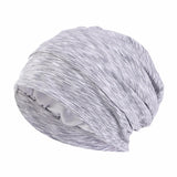 Bonnet de nuit unisexe doublé en satin pour femme et homme, bonnet de nuit ample pour soins capillaires, bonnet anti-chute, bonnet de nuit, couvre-chef