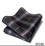 Vangise Brand Newest style  Silk Hanky Man Floral Gray Fit Business lover's day Pocket Square Handkerchiefs