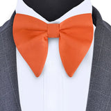 New Big Bow Ties Men's Solid Bowtie Red Black Yellow Fashion Bowknot For Men Wedding  Party Accessories