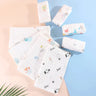 Lot de 5 serviettes de toilette en mousseline de coton doux à 6 couches pour bébé, mouchoir pour le bain, l'alimentation, le visage, le rot