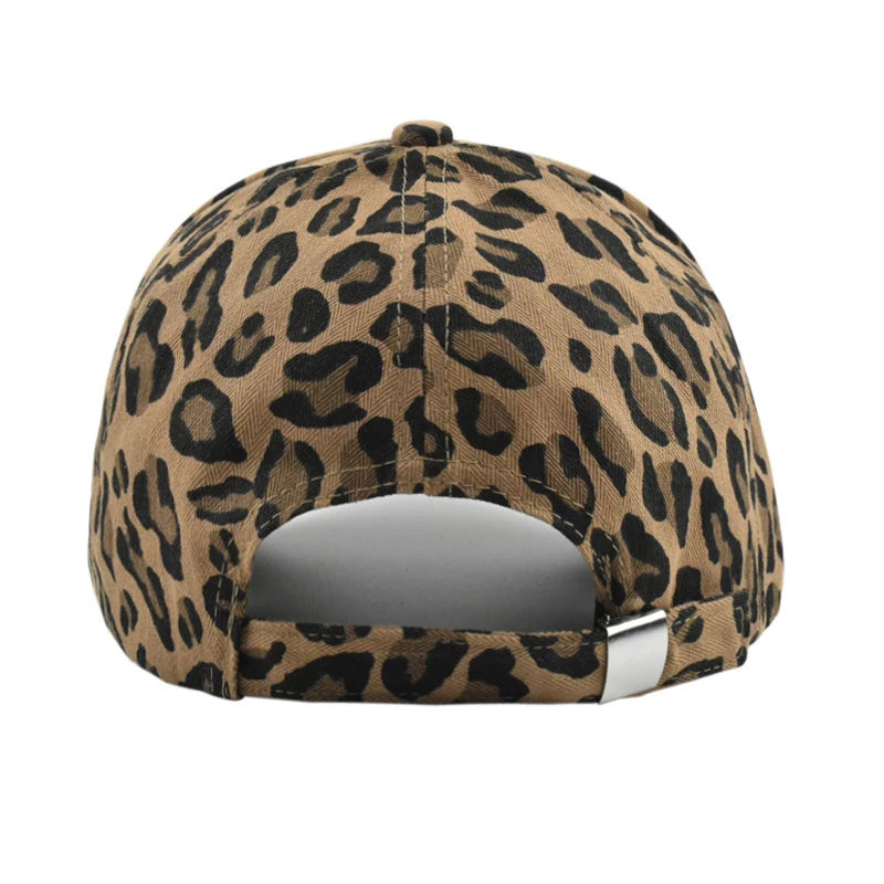 Summer Men Women Baseball Cap Leopard Print Snapback Hat Cotton Adjustable Hip Hop Hat Outdoor Sports Trucker Caps Sun Hats