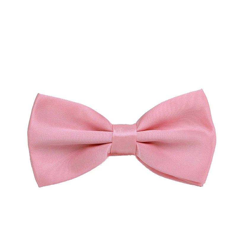Men Bowties Classic Satin Bowtie Hot Sale Gentleman Necktie For Wedding Party Adjustable Solid Colorful Men Bow Ties Neck Cravat