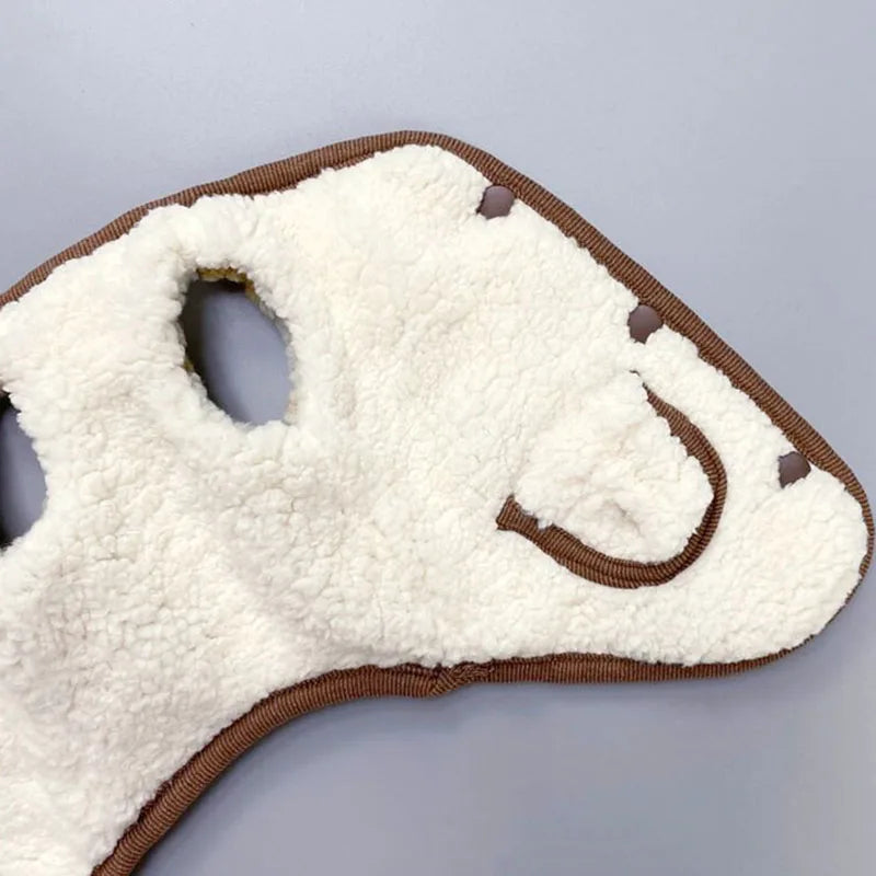 Manteau d'hiver en coton pour petit chien, écharpe gratuite, veste chaude à boutons ouverts, pour bichon, caniche, couleur unie, XS-XL