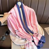 180*90cm Brand Summer Women Scarf Fashion Quality Soft Silk Scarves Female Shawls Foulard Beach Cover-Ups Wraps Silk Bandana
