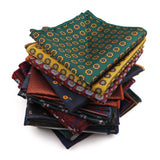 Mouchoir de poche en tissu jacquard de haute qualité, nouveau style, à pois, à rayures, à fleurs, adapté aux costumes de fête formels, au travail, cadeau