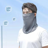 Protection UV pour l'extérieur, cache-cou, bavoir de sport résistant au soleil, masque en soie glacée, cache-cou, cache-cou, foulard solaire