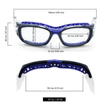 Sports Glasses Lens Replaceable Slim Fit Light Weight Impact-Resistant Protective Goggles Basketball Soccer Volleyball Tennis
