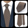 Cravates élégantes à pois pour hommes LYL 7 cm, cravate de luxe avec imprimé géométrique, cadeau pour invités, accessoires de festival pour gentleman