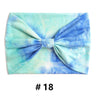 Tie Dye Headbands for Women Wide Turban Headwrap Knotted Vintage Hairbands Cotton Bandanas Bandage Headscarf Hair Accessories
