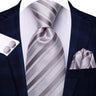 Cravates pour hommes 2023, nouvelle mode pour hommes, 8,5 cm, pochette, boutons de manchette, accessoires de mariage, créateur de cravates Hi-Tie, vente en gros
