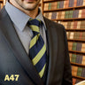 Cravates classiques jaunes et marron pour hommes, tenue de soirée, mariage, école, livraison directe