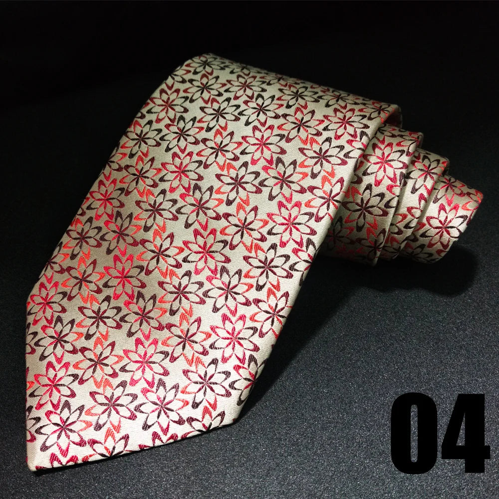 EASTEPIC Cravates de 10 cm de large pour hommes en costumes d'affaires Cravate pour hommes Accessoire Jacquard Impression de qualité Pure Soie Fête de mariage