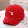 Girls Boy Adjustable Hat Children's Kid Baseball Cap Sunscreen Baby Hat Hip Hop M Letter Embroidered Kids Caps 1-6-8-12-15 Years
