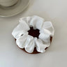 Silk Scrunchie Elastic Hair Bands Solid Color Women Girls  Headwear Fashion Headband Ponytail Holder Hair Accessories