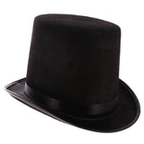 Chapeau haut-de-forme en feutre pour déguisement de magicien, accessoires de cosplay, d'Halloween, fournitures de fête, steampunk, cirque, maître de piste, rôle pour jeu, hommes et femmes